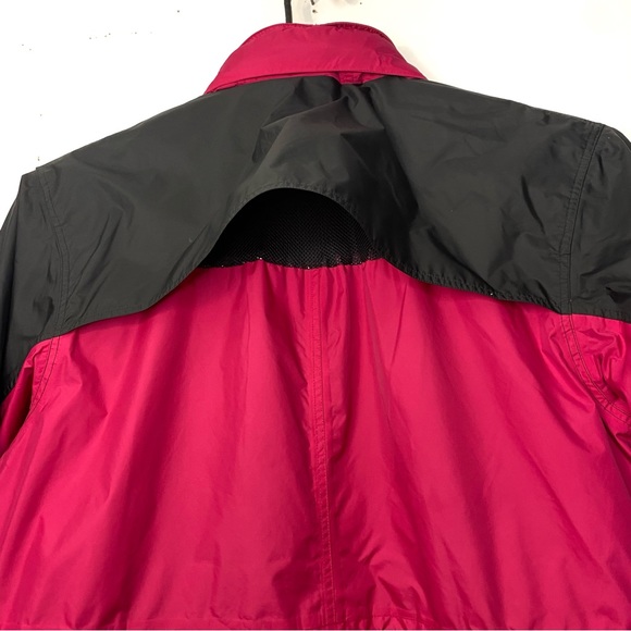 Vintage Woolrich Women’s Pink & Black Mesh Lined Hooded Rain Ski Jacket Size XL - Picture 11 of 15